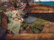 Alma-Tadema, Sir Lawrence In a Rose Garden (mk23) Spain oil painting artist